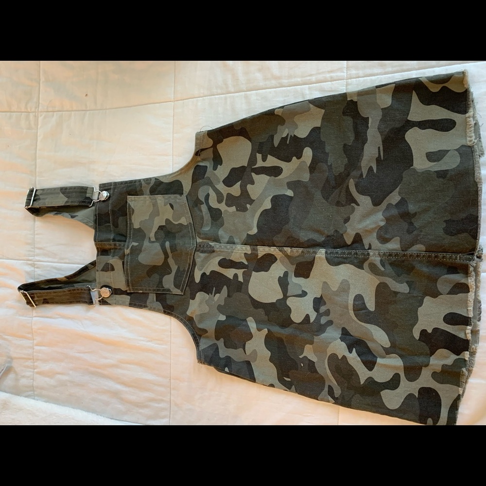 Target overall camo dress